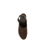 Brown Calf Leather Bos Taurus Clogs