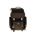 Brown Recycled Polyamide Backpack