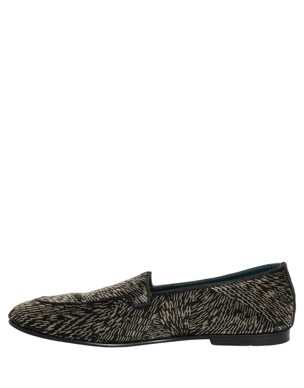 Black Silver Embellished Dress Loafers Shoes