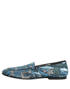 Multicolor Embroidered Sequin Loafers Shoes