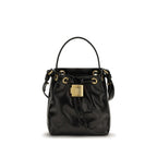 Black Calf Leather Bos Taurus Backet Bag
