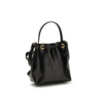 Black Calf Leather Bos Taurus Backet Bag