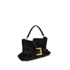 Black Calf Leather Bos Taurus Handbag
