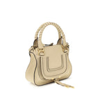 Beige Calf Leather Bos Taurus Handbag