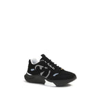 Black Fabric Athletic Sneakers