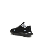 Black Fabric Athletic Sneakers