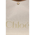 Beige Cotton Shoulder Bag