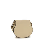 Beige Calf Leather Bos Taurus Shoulder Bag