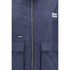 Blue Recycled Polyester Shell Jacket