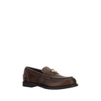 Brown Calf Leather Bos Taurus Slip-On Loafers