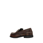 Brown Calf Leather Bos Taurus Slip-On Loafers