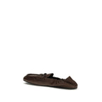 Brown Lamb Ovis Aries Aries Slip-On Loafers