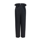 Black Wool Oves Aries Casual Pants