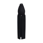 Black Polyester Cocktail Dress