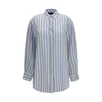 Blue Silk Shirt