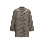 Beige Silk Dress Shirt