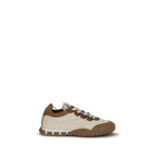 Beige Polyamide Athletic Sneakers
