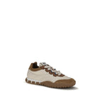 Beige Polyamide Athletic Sneakers
