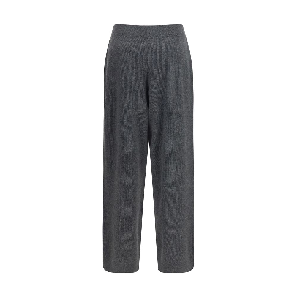 Gray Cashmere Casual Pants