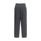 Gray Cashmere Casual Pants