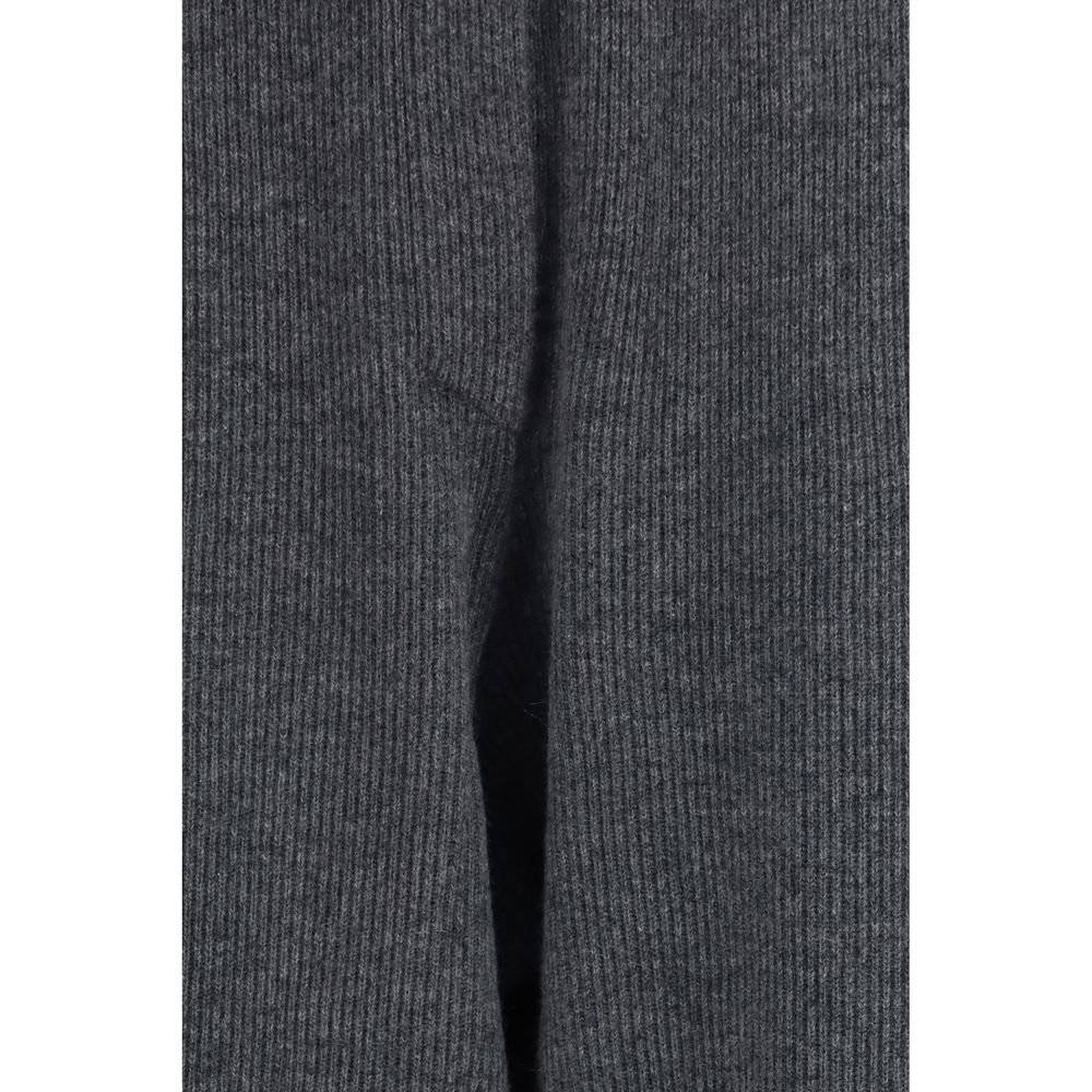 Gray Cashmere Casual Pants