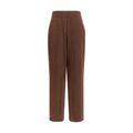 Brown Cashmere Casual Pants