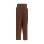 Brown Cashmere Casual Pants