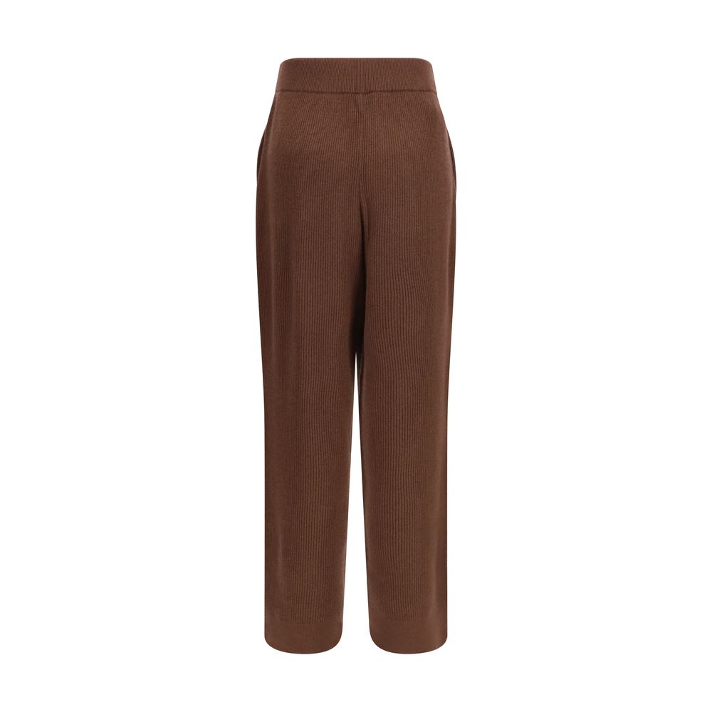 Brown Cashmere Casual Pants