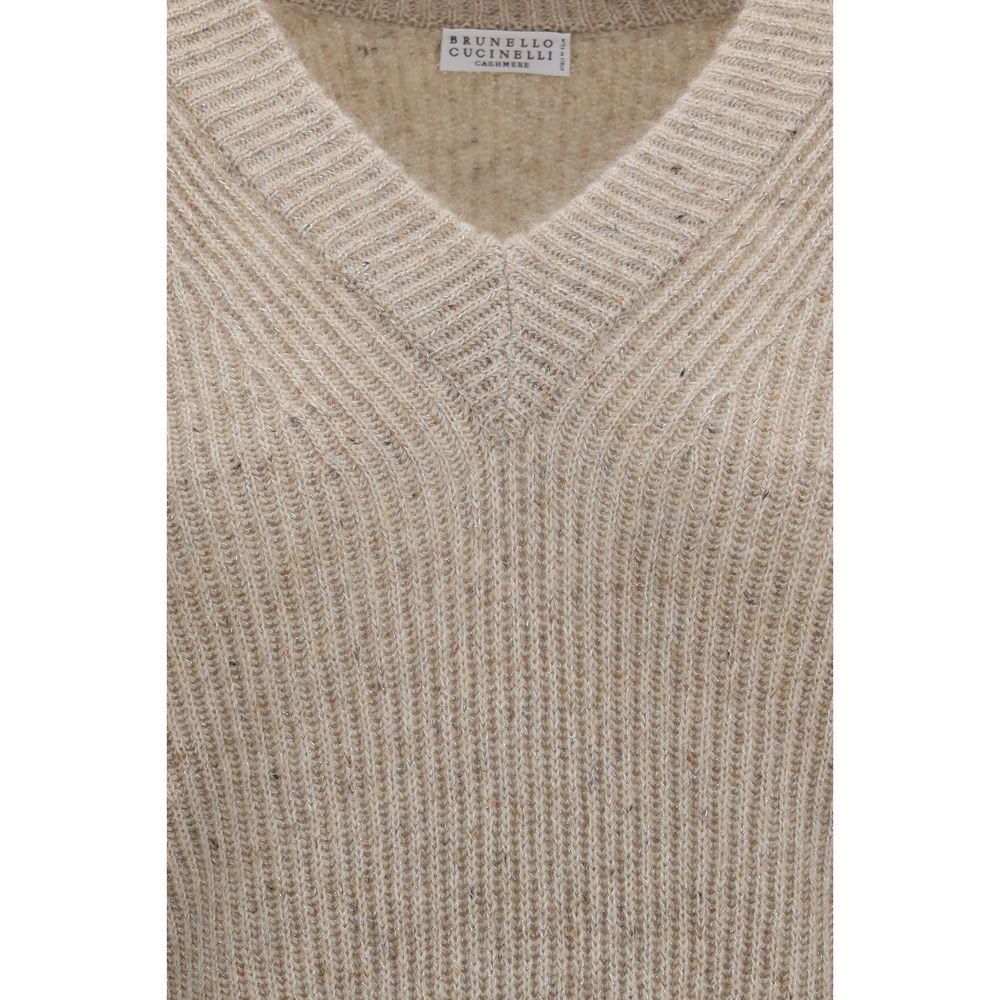 Beige Cashmere Sweatshirt