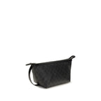 Black Cotton Clutch Bag