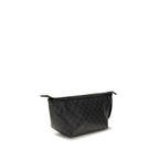 Black Cotton Clutch Bag