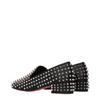 Black Leather Slip-On Loafers