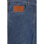 Blue Cotton Jeans Denim