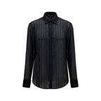 Black Silk Dress Shirt