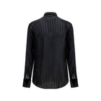 Black Silk Dress Shirt