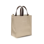 Beige Calf Leather Bos Taurus Handbag