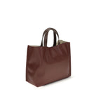 Beige Calf Leather Bos Taurus Shoulder Bag