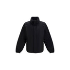 Black Cotton Full-Length Jacket