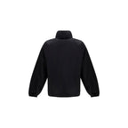 Black Cotton Full-Length Jacket