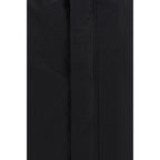 Black Cotton Full-Length Jacket