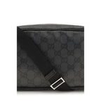 Black Cotton Shoulder Bag
