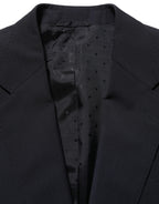 Black Wool Slim Fit Formal 3 Piece Men Suit