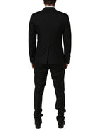 Black Stripes Slim Fit Formal 3 Piece Suit