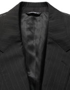 Black Stripes Slim Fit Formal 3 Piece Suit