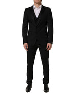 Black MARTINI Slim Fit Formal 3 Piece Suit