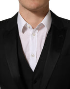Black MARTINI Slim Fit Formal 3 Piece Suit