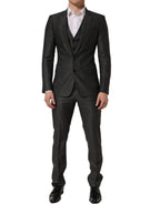 Gray MARTINI Slim Fit Formal 3 Piece Suit