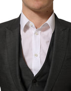 Gray MARTINI Slim Fit Formal 3 Piece Suit