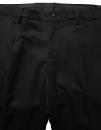 Black Wool Slim Fit Formal 3 Piece Men Suit