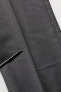 Gray Wool Slim Fit Formal 2 Piece Men Suit